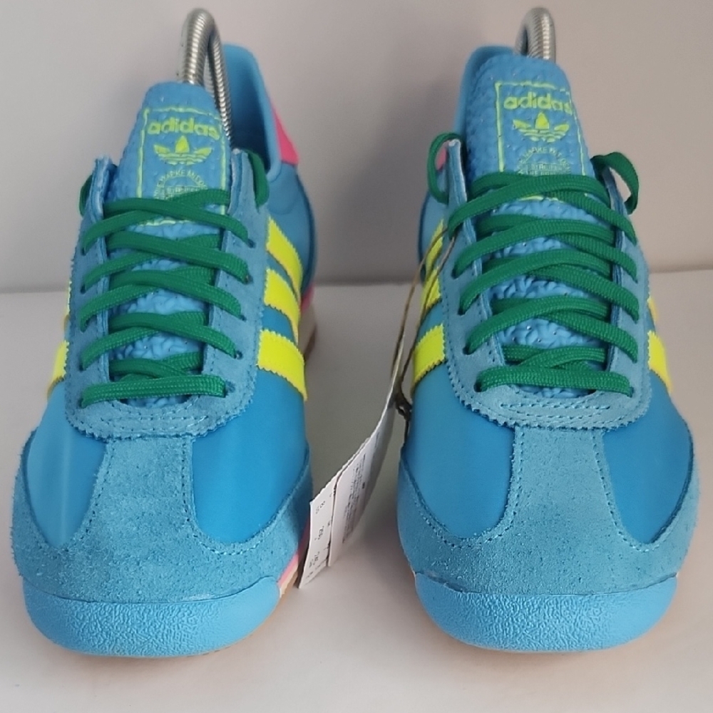 Adidas SL 72 OG Sky Rush Solar Yellow Satin Sneakers - Picture 2 of 9
